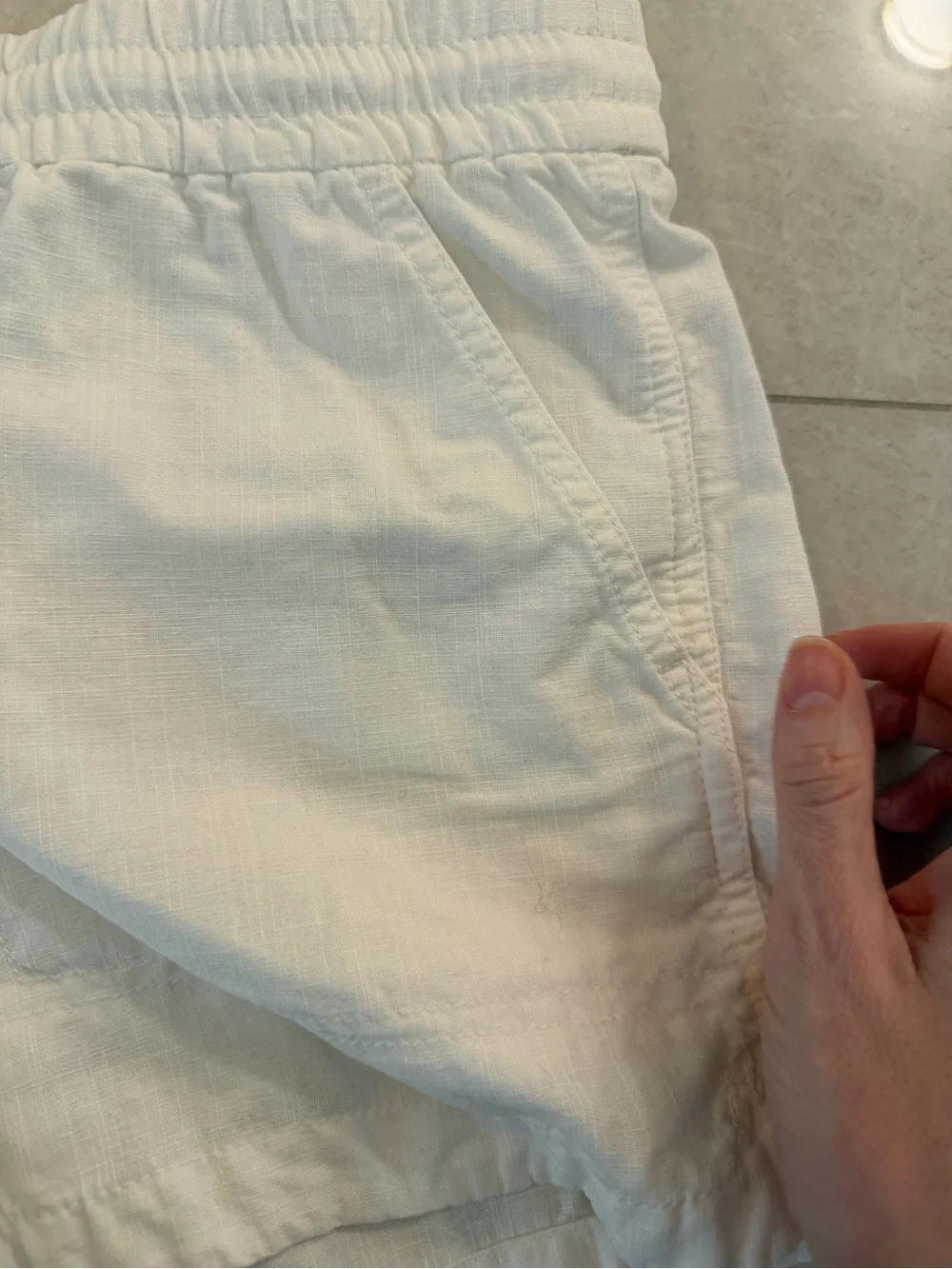 J. Crew xxs linen drawstring shorts.